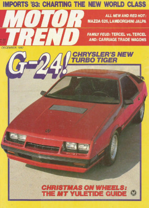 MOTOR TREND 1982 DEC - JALPA, FIAT X1/9, G24, ROHR